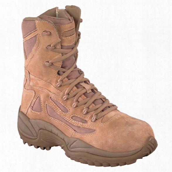 Reebok Rapid Response 8" Sidezip Boot, Desert Tan, 10.5m - Metallic - Male - Excluded