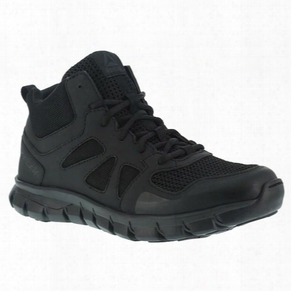 Reebok Sublite Cushion Mid Tactical Boot, Black, 10.5 Medium - Black - Male - Excluded