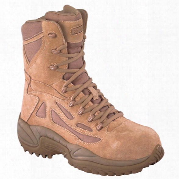 Reebok Womens Rapid Response 8" Composite Toe Boot, Desert Tan, 10.5m - Tan - Male - Excluded