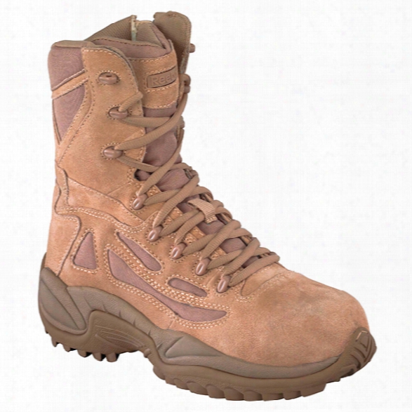 Reebok Womens Rapid Response Comp Toe Sidezip Boot, Desert Tan, 10.5m - Metallic - Female - Excluded