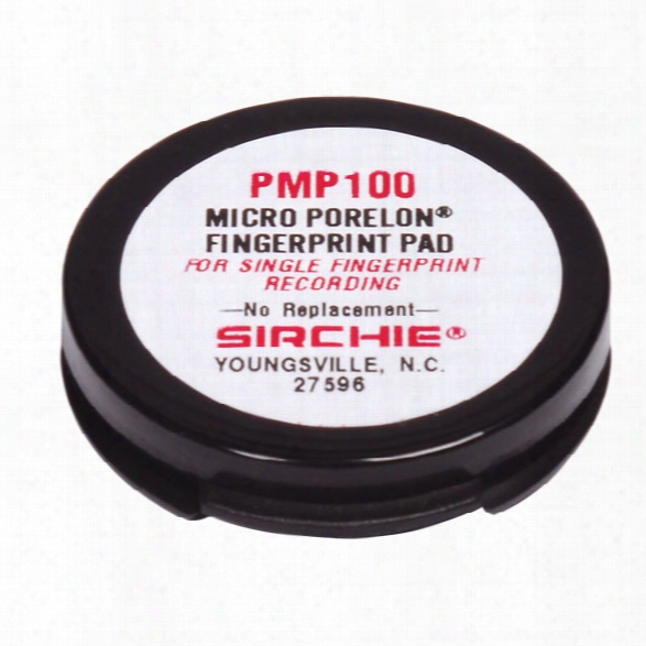 Sirchie Porelon Fingerprint Pad, 1-5/8 In. - Male - Included