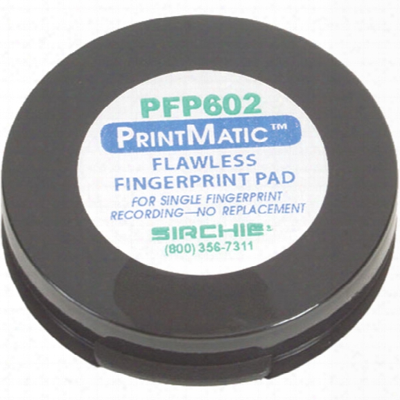 Sirchie Printmatic Stain-less Ink Pad, 1-5/8 In. - Male - Included