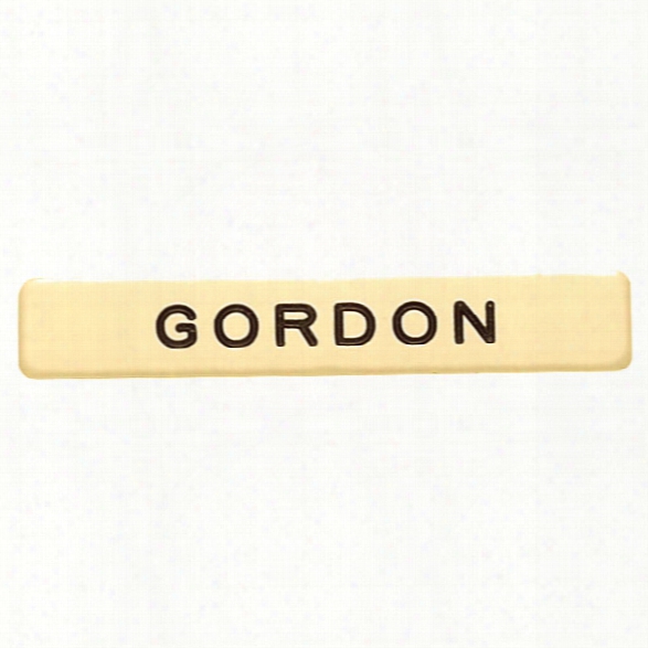 Smith & Warren Name Plate, 3/8 X 2-1/4in, Gold - Gold - Male - Included