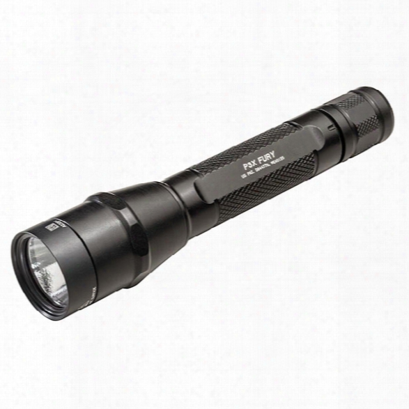 Surefire P3x Fury Click Switch Dual-output, 1000/15 Lu, (2)123a, Knurled Black Aluminum - White - Male - Included