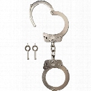 Monadnock Standard Steel Chain Handcuffs, Nickel - Black - male - Included