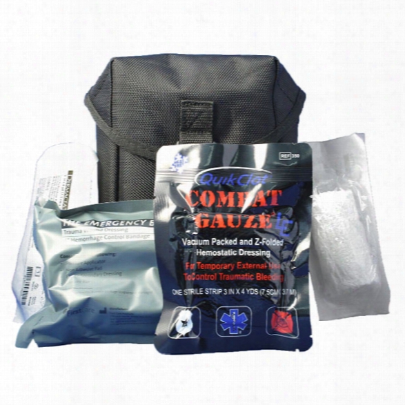 Z-medica Traumapak With Quikclot Combat Gauze Le, Emergency Bandage, 2 Hvg Bandages - White - Unisex - Included