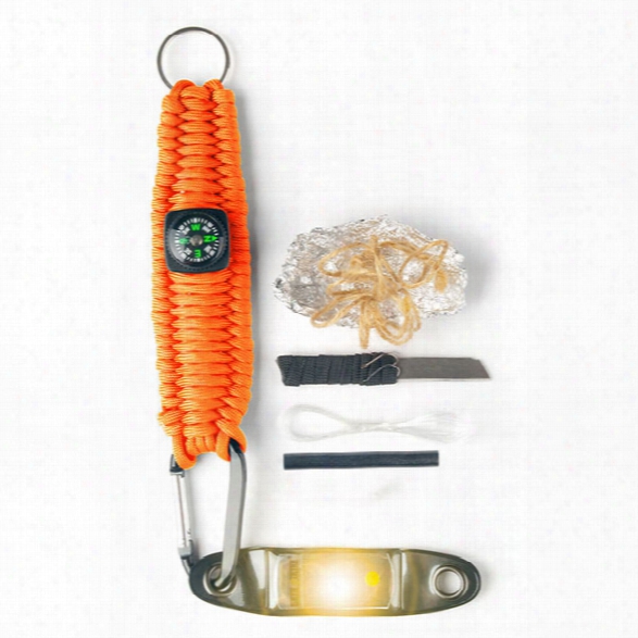 Brite-strike Ultimate Survival Key Fob W/ Line Light, Amber - Green - Male - Included