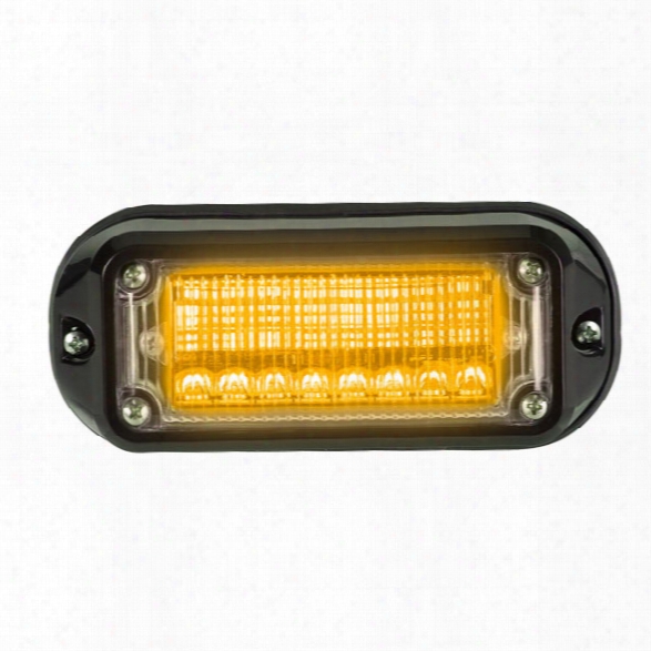 Federal Signal Viper Ext, Clear Off-axis Lens, Amber Led Lighthead - Black - Male - Excluded