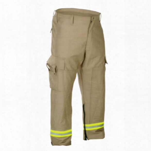 Fire-dex Nomex Extrication Pant, Navy, Lg Reg - Yellow - Male - Included