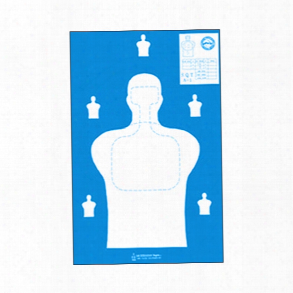 Law Enforcement Targets State Of Georgia Paper Target, Blue, 25/pk - Blue - Unisex - Included