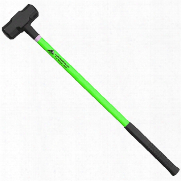 Leatherhead Tools Sledge Hammer 10lb, 36" Handle W/ Reflective Tape, Hiviz Lime - Lime - Unisex - Included