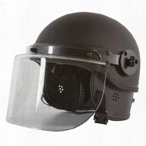 Monadnock Tr1000 Non-ballistic Riot Helmet W/face Shield, Universal - Clear - Unisex - Included