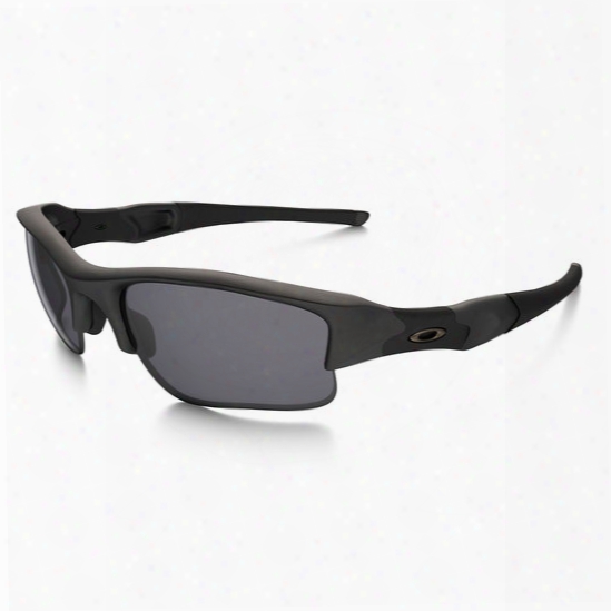 Oakley Flak Jacket Xlj, Matte Black / Grey - Blue - Male - Included