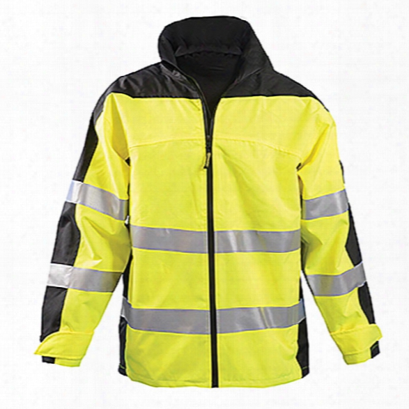 Occunomix Class 3 Speed Collection Preemium Rain Jacket, Yellow, 2x-large - Yellow - Unisex - Included