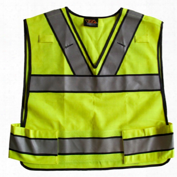 Reflective Apparel Ansi 207 Public Safety Vest, Hi-viz Yellow, Plain (no Legend), Xxl/3xl - Yellow - Male - Included