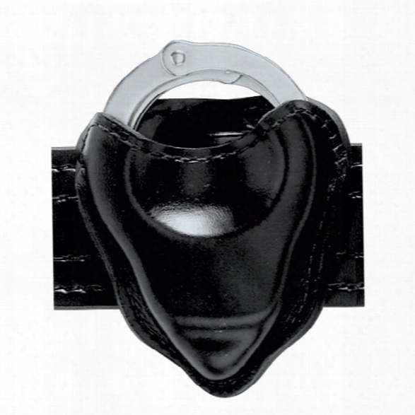 Safariland 090 Cuff Case, Open Top, Plain Black, For Standard Chain Cuffs - Black - Unisex - Included