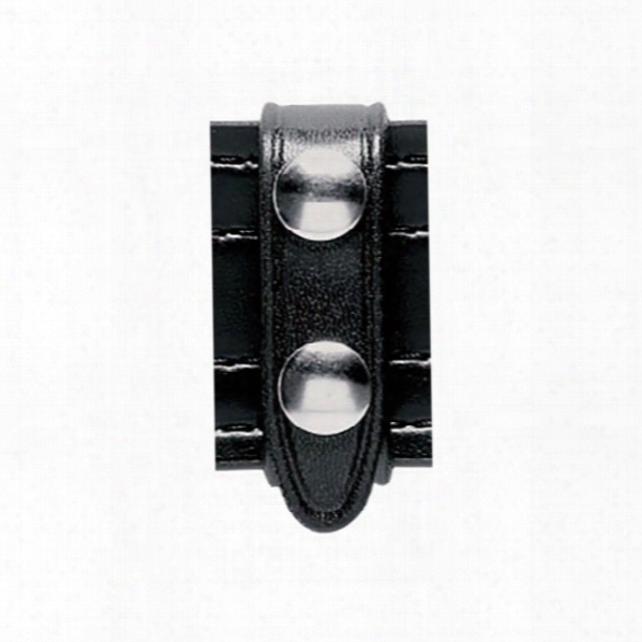 Safariland 65 Belt Keeper, Plain Black, Chrome Snap - Black - Unisex - Included