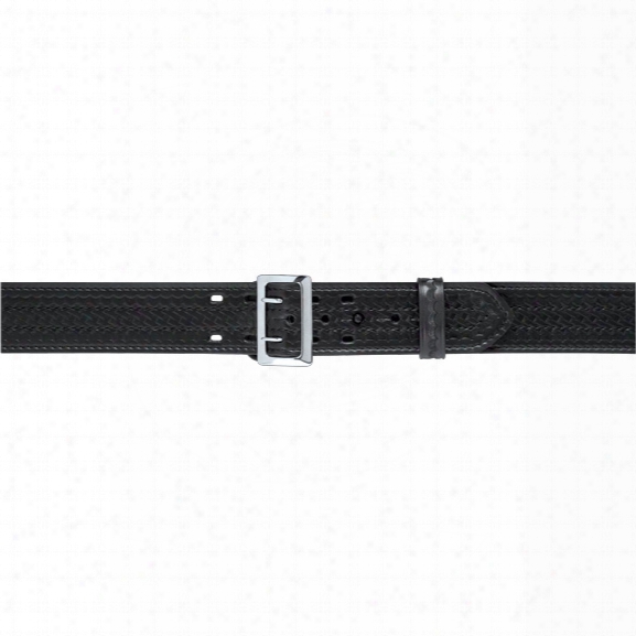 Safariland 87 Suede Lined Duty Belt 2.25, Nylon Look, Chrome Buckle, 28" - Chrome - Unisex - Included