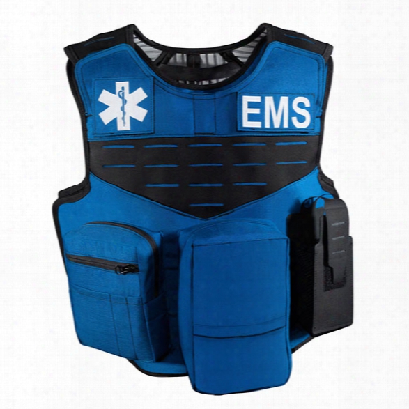 Safariland Body Armor V1 Ems Carrier, Fixed Pockets, Royal Blue (specify Size) - Blue - Male - Included