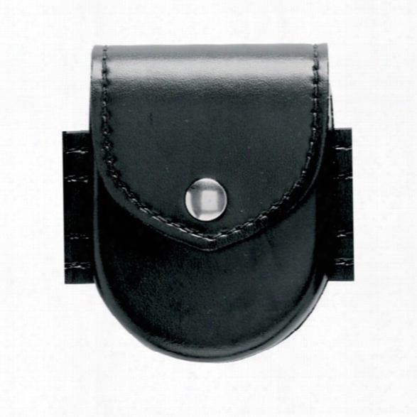 Safariland Hand Cuff Case W/ Flap, Plain Black, Chrome Snap, Chain - Black - Unisex - Included