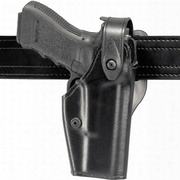 Safariland Mid-ride Gun/taser Holster, Retention, Level 2, Black, Plain Black, Right-handed, S&w K Frame - Black - Unisex - Included