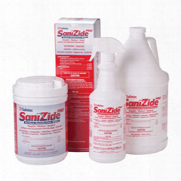 Safetec Sanizide Pro Disinfectant, 32 Oz Spray Bottle - Tan - Unisex - Included