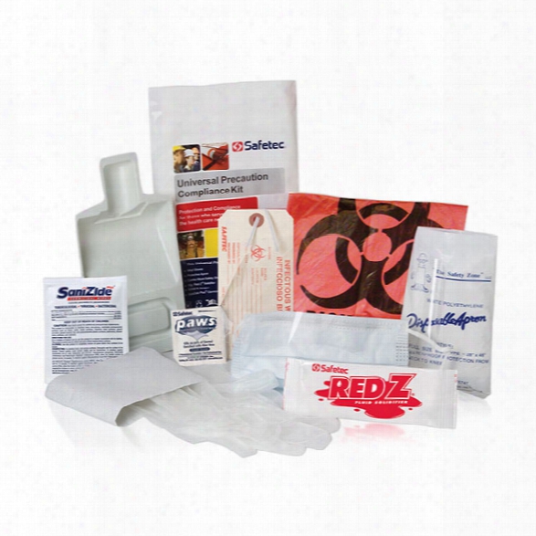 Safetec Universal Precautions Compliance Kit - Red - Male - Included