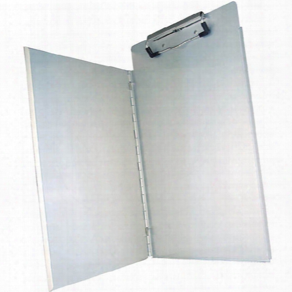 Saunders Portfolio Clipboard, Side Opening, 9" X 12-7/8", Aluminum - Silver - Male - Included