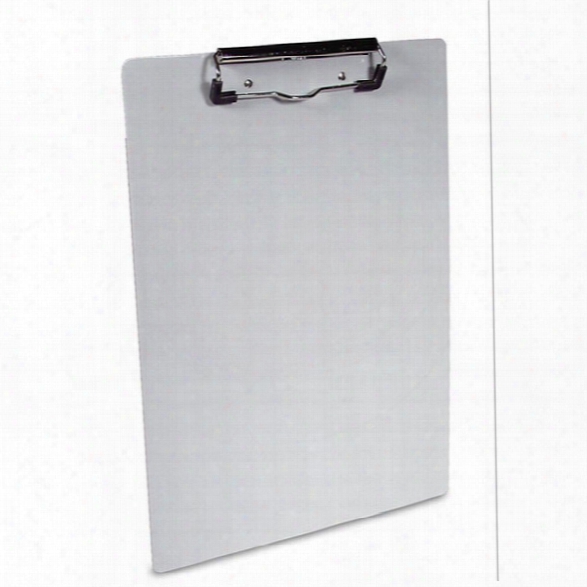 Saunders Recycled Aluminum Clipboard - 8-1/2 Inch X 12 Inch Form Size - Silver - Male - Included