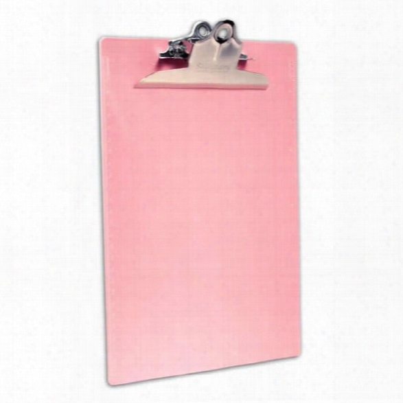 Saunders Recycled Plastic Clipboard - Pink - Pinm - Male - Included