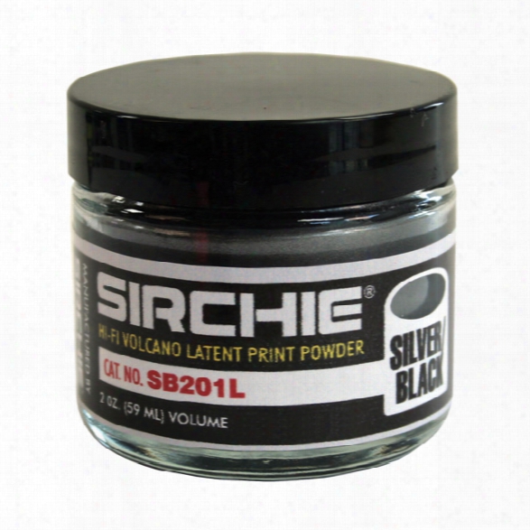 Sirchie Hi-fi Latent Print Powder, 2 Oz., Silver/black - Silver - Unisex - Included