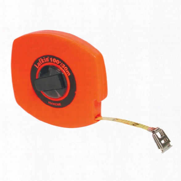 Sirchie Tape Measure Steel Manual 100ft - Orange - Male - Included