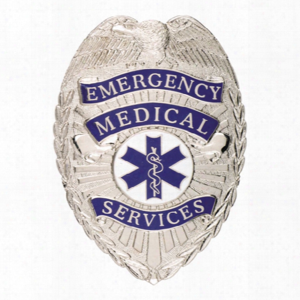 Smith & Warren Emergency Medical Services Tear Drop Badge, Gold - Gold - Male - Included