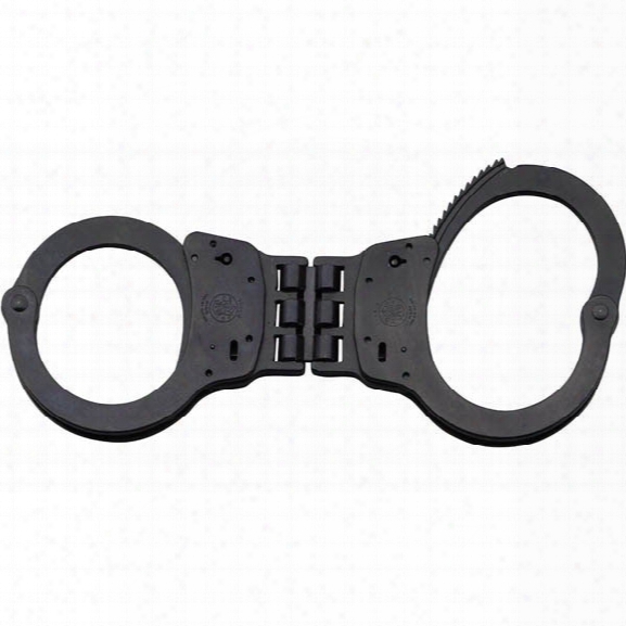 Smith & Wesson Model 300 Handcuffs, Hinged, Blue - Carbon - Unisex - Included