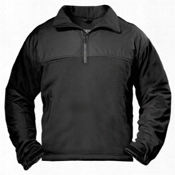 Spiewak Quarter Zip Performance Fleece Job Shirt, Black, 2x-large Long - Black - Male - Included