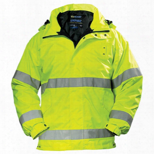 Spiewak Vizguard Public Safety Parka, Hi-viz Yellow, 2x-large Long - Yellow - Male - Included