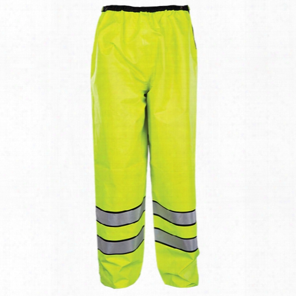 Spiewak Vizguard Reversible Duty Rain Pants, Black-hi-viz Yellow, 2x-large Regular - Black - Male - Included