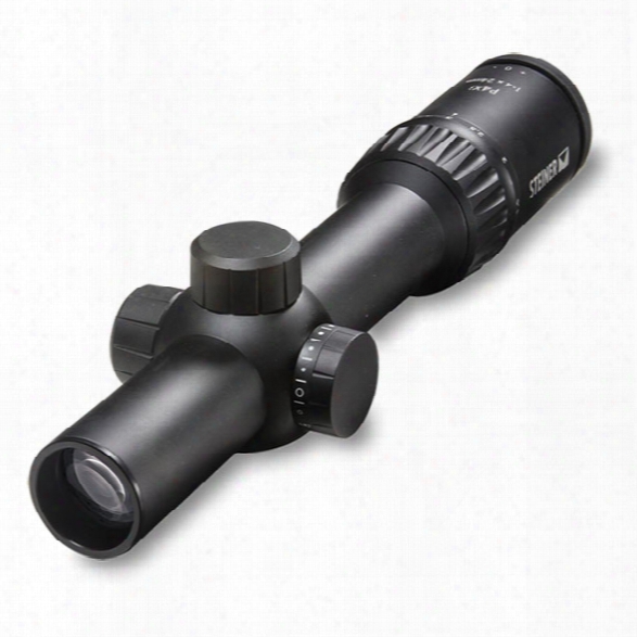 Steiner P4xi 1-4x24 Tactical Riflescope W/ P3tr Illuminated Reticle - Male - Included