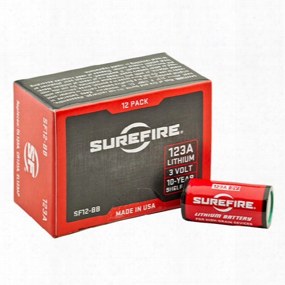 Surefire Box Of 12 Surefire 123a Batteries - Unisex - Included