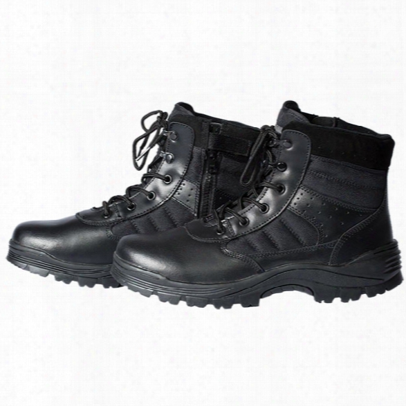 Tact Squad 6" Sentry Side-zip Boots, Black, 10.5 Medium - Black - Male - Included