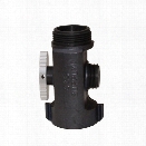 C&S Supply T-Valve, 1.5" F. X 1.5" M. X 1" M., NSPH - male - Included