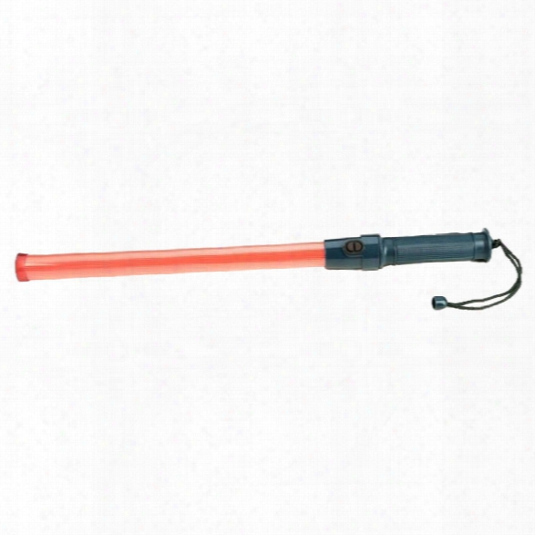 Tracer Director Series Dual Function Led Traffic Control Baton, 21", Red - Red - Male - Included