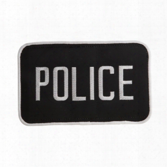 Uncle Mikes Police Id  Patch Black/white, Large, 5"x8" - Black - Male - Included