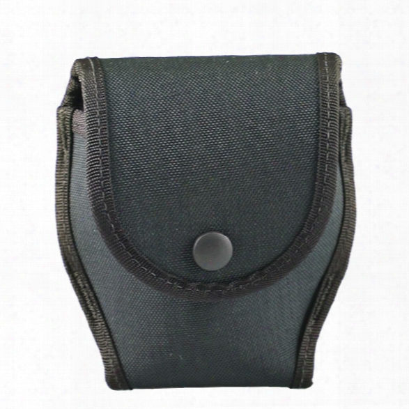 Uncle Mikes Single Hinged Cuff Case W/flap, Kodra Nylon, Black - Black - Male - Included