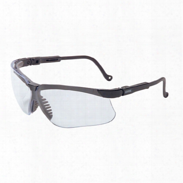 Uvex Genisis Eyewear W/black Frame & Clear Dura-streme Lens - Clear - Male - Included