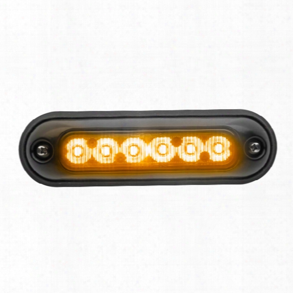 Whelen Ion&trade; Wide Angle Series Super-led&reg; With Scan-lock&trade; Flash Patterns & 4-wire Pigtail, Universal Mount, Black Housing, Amber - Marine - Male