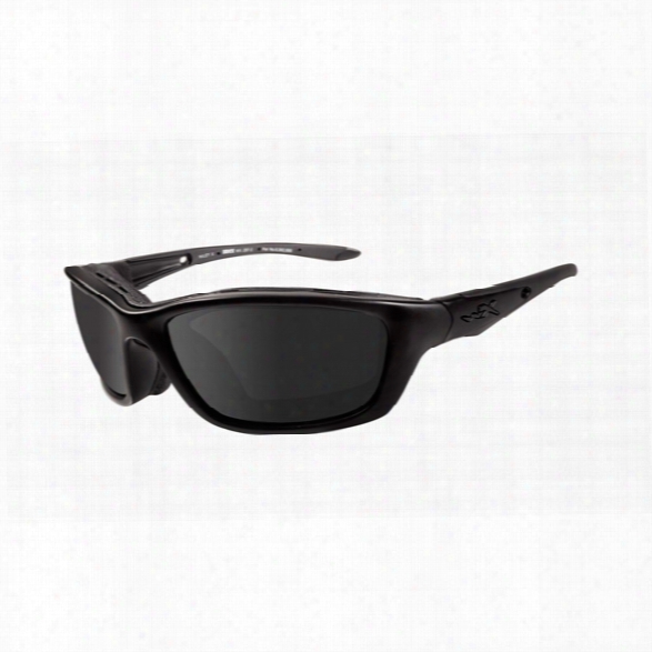 Wiley X Eyewear Brick Black Ops Smoke Grey/matte Black - Black - Unisex - Included