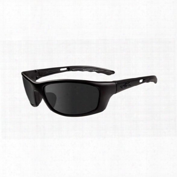 Wiley X P-17 Eyewear Black Gloss Frame W/polarized Smoke Green Lens - Black - Unisex - Included