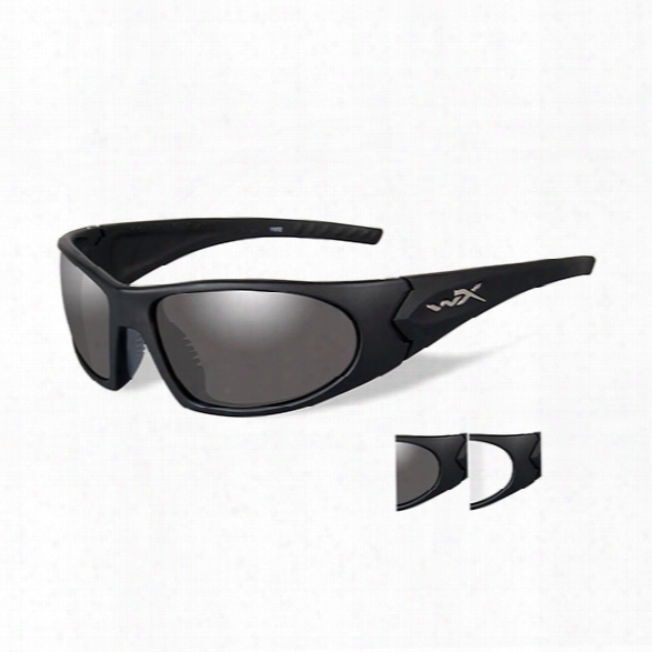 Wiley X Romer Iii Advanced Eyewear Includes Smoke Grey Lens, Clear Lens, Matte Black Frame - Black - Male - Included