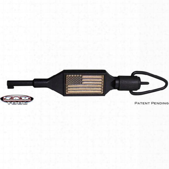 Zak Tool Swivel Handcuff Key W/usa Flag, Black - Black - Unisex - Included